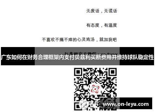 广东如何在财务合理框架内支付贝兹利买断费用并维持球队稳定性